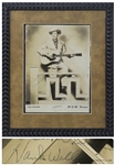 Hank Williams, Sr. Signed Photo, Without Inscription -- With PSA/DNA & Roger Epperson COAs